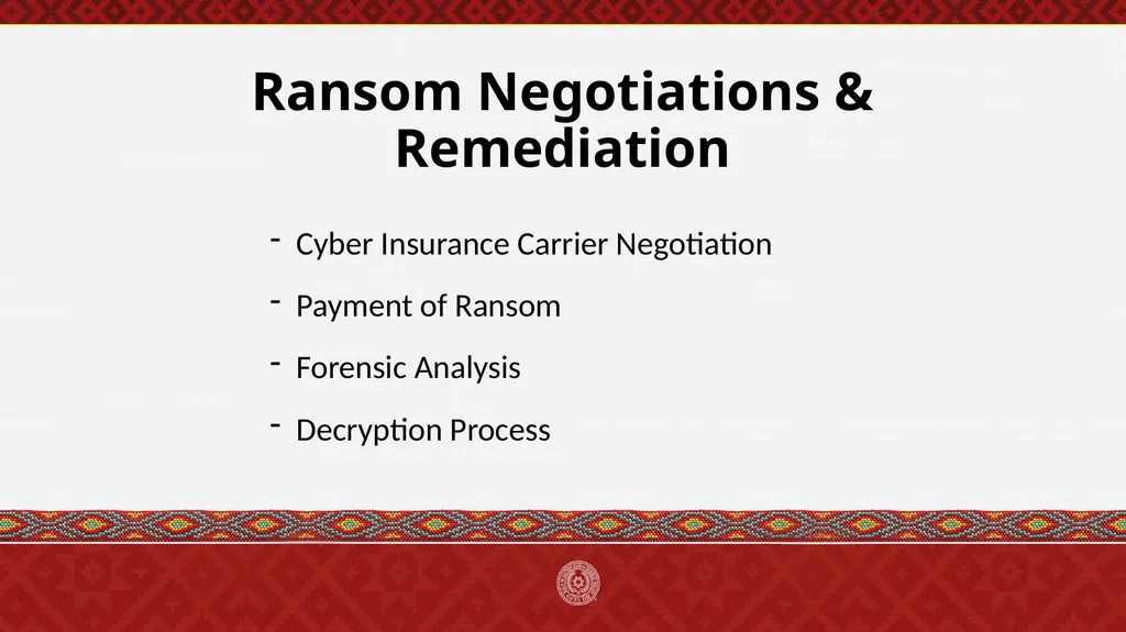 Anatomy of a Ransomware Attack Richard Sneed, - slide 5 of 7