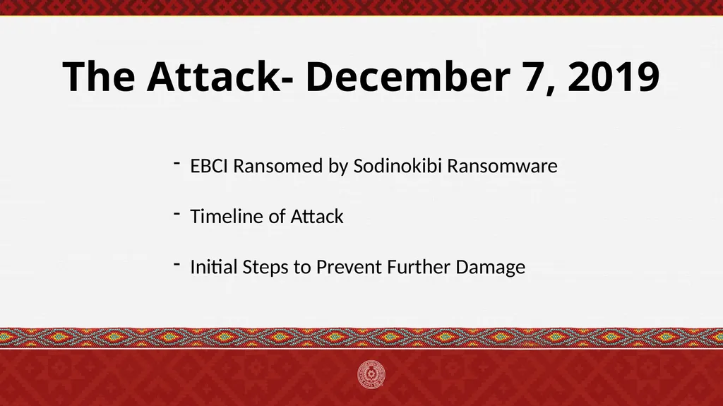 Anatomy of a Ransomware Attack Richard Sneed, - slide 2 of 7