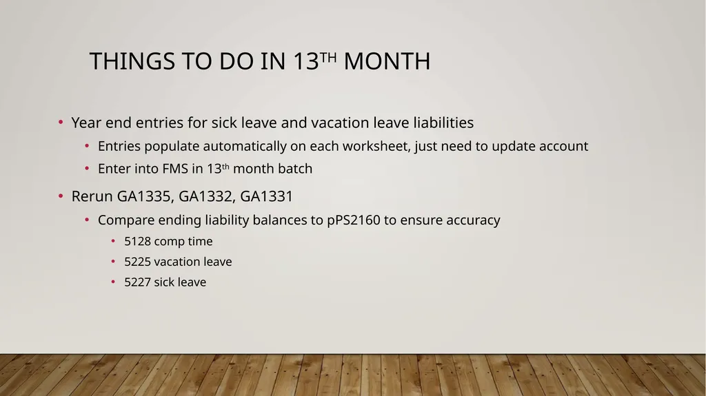Year End closing Sabra Sand – Clark College, - slide 17 of 24