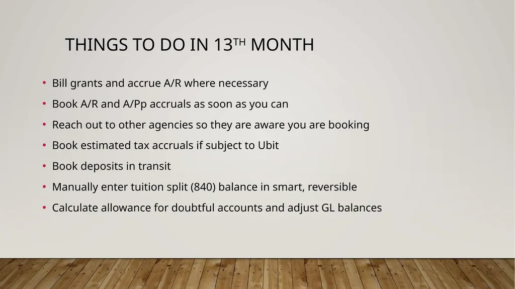 Year End closing Sabra Sand – Clark College, - slide 20 of 24