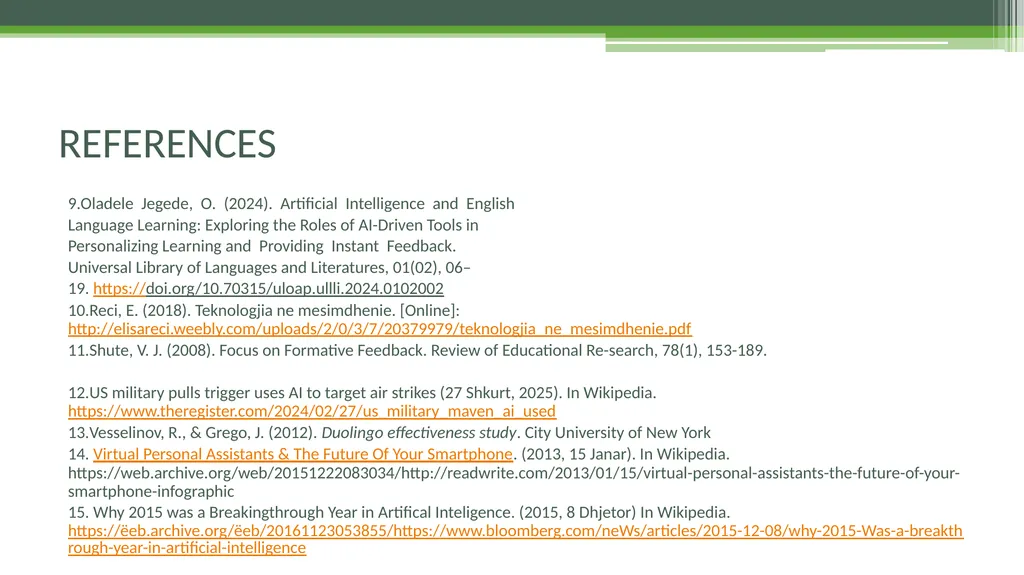 RESHAPING EDUCATIONAL METHODOLOGIES TO FIT AI - slide 13 of 14