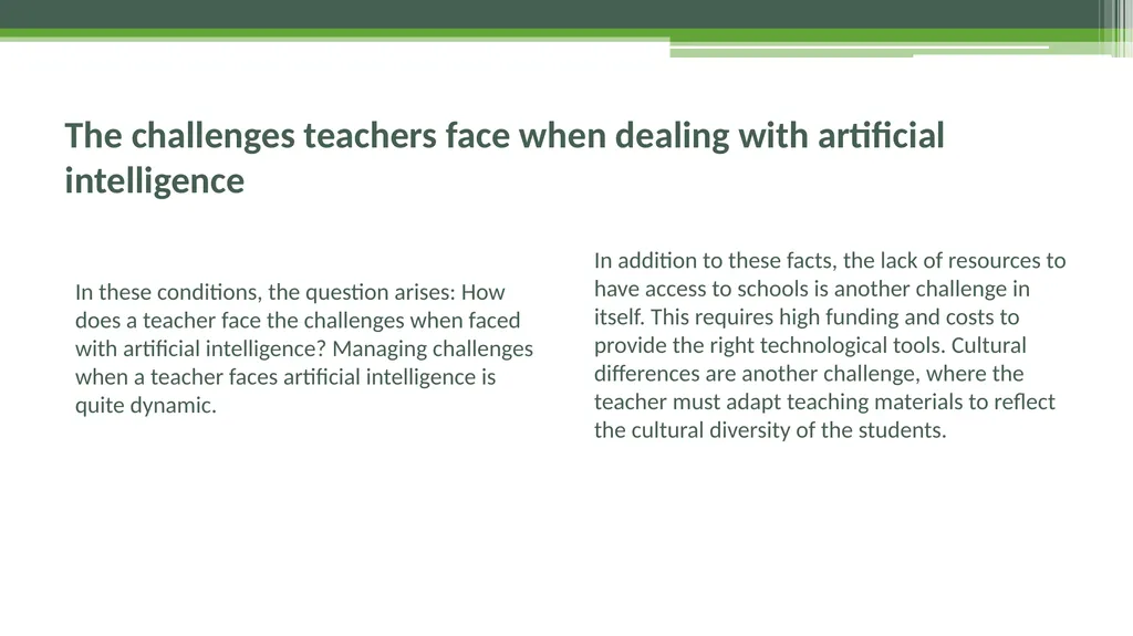 RESHAPING EDUCATIONAL METHODOLOGIES TO FIT AI - slide 8 of 14