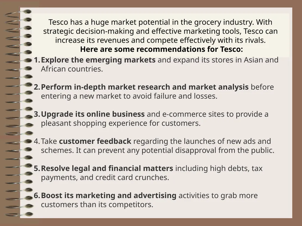 SWOT Analysis Analysing the Strategic Position of - slide 12 of 16