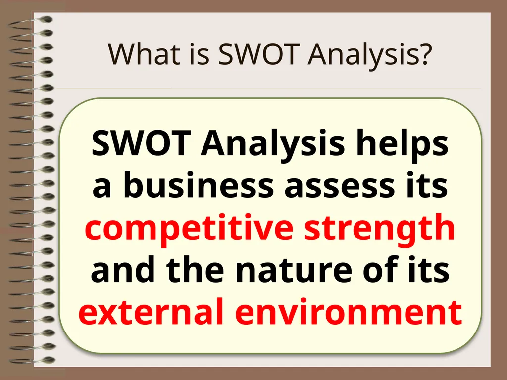 SWOT Analysis Analysing the Strategic Position of - slide 3 of 16