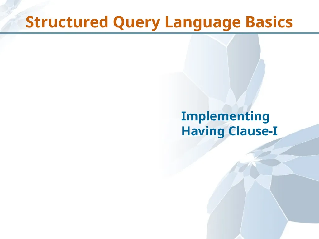 Structured Query Language Recap Database - slide 39 of 63