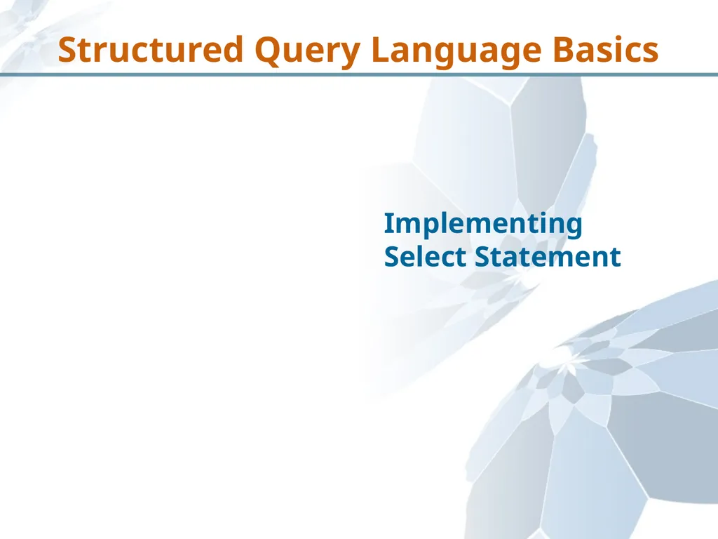 Structured Query Language Recap Database - slide 5 of 63