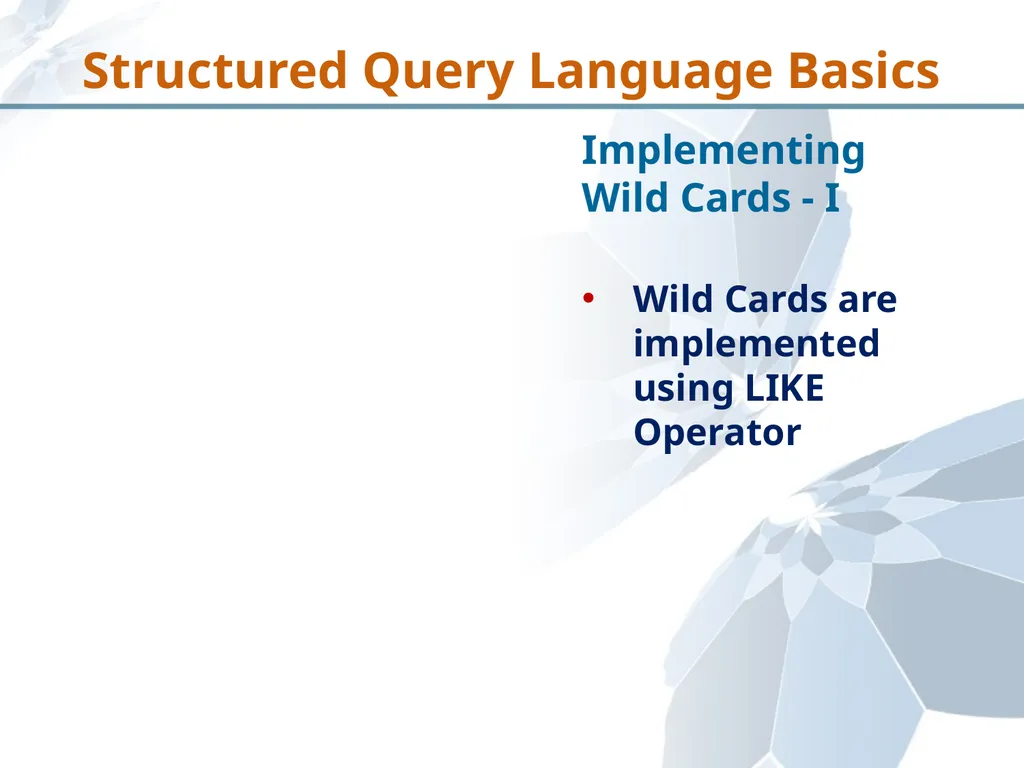 Structured Query Language Recap Database - slide 18 of 63