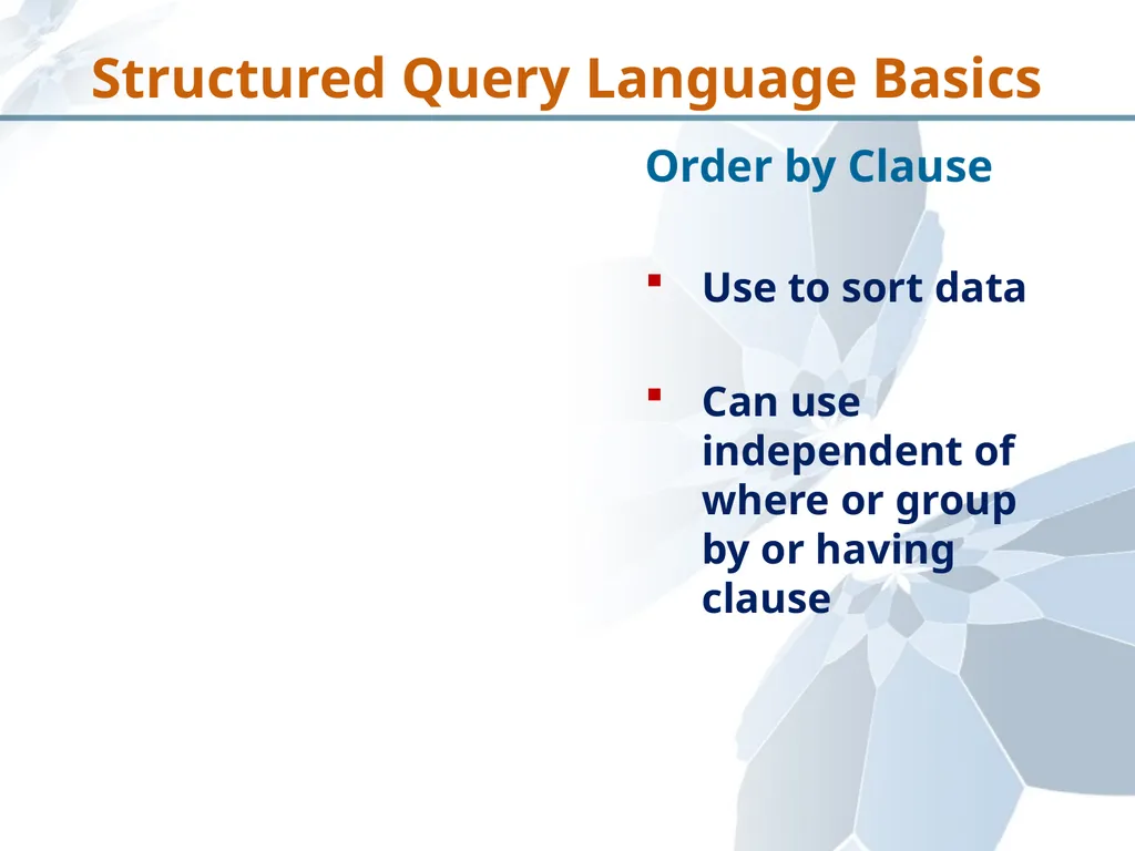 Structured Query Language Recap Database - slide 44 of 63