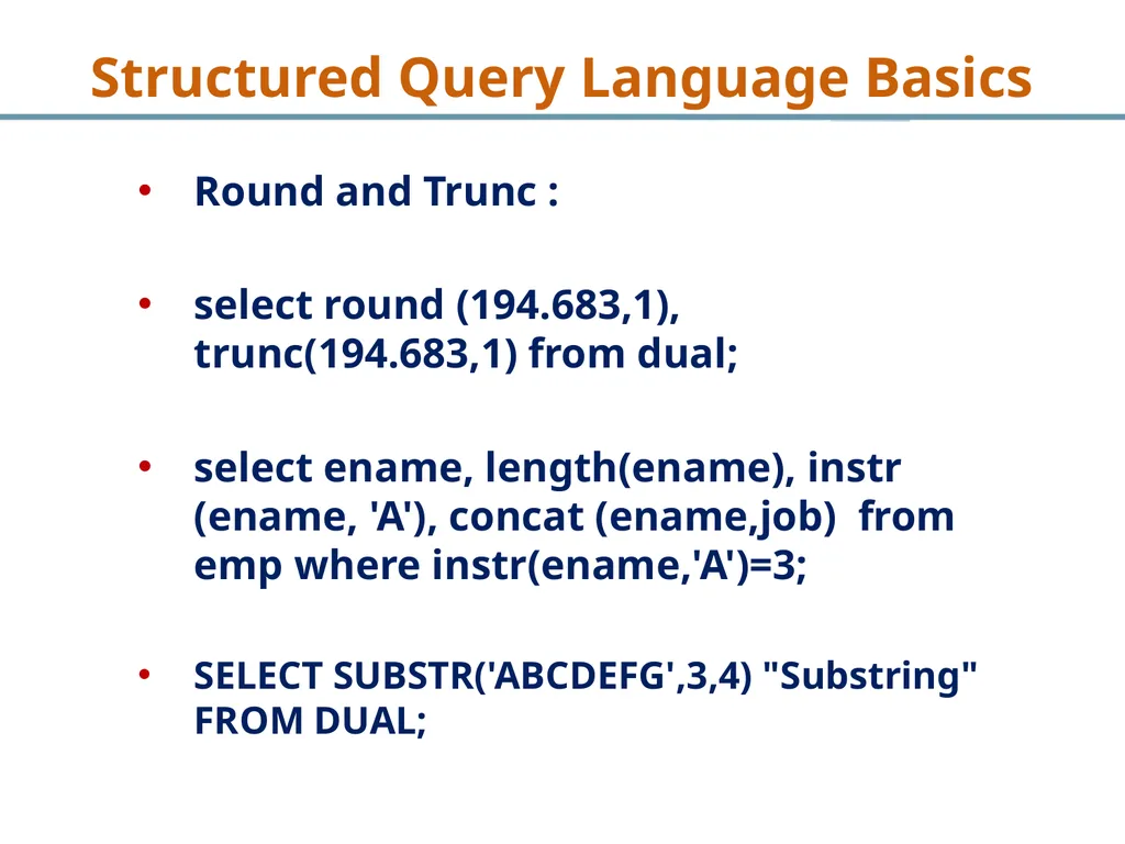 Structured Query Language Recap Database - slide 23 of 63