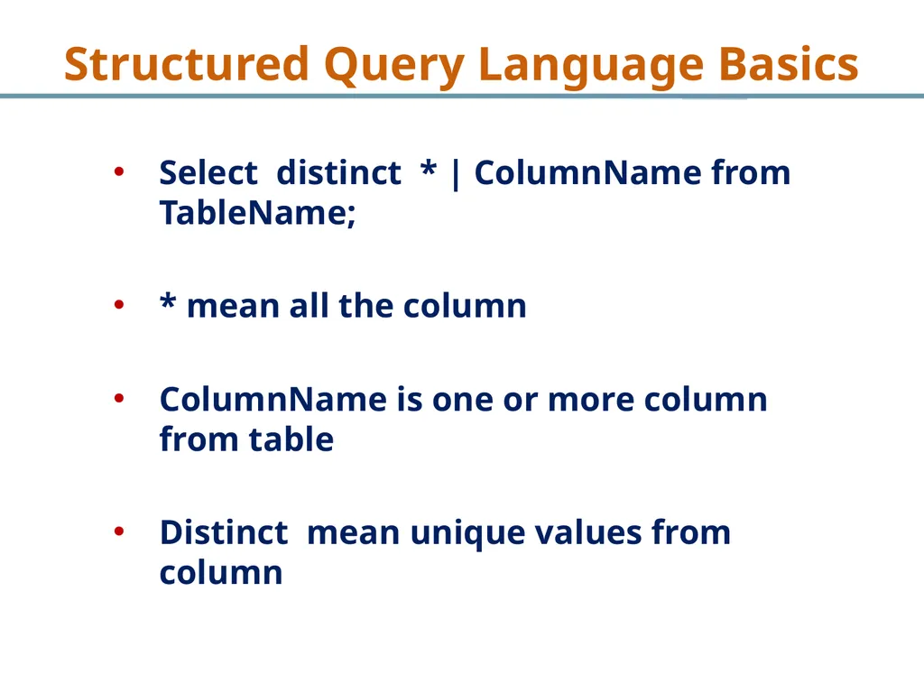 Structured Query Language Recap Database - slide 3 of 63