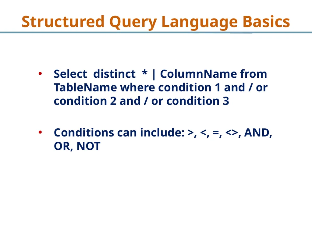 Structured Query Language Recap Database - slide 9 of 63