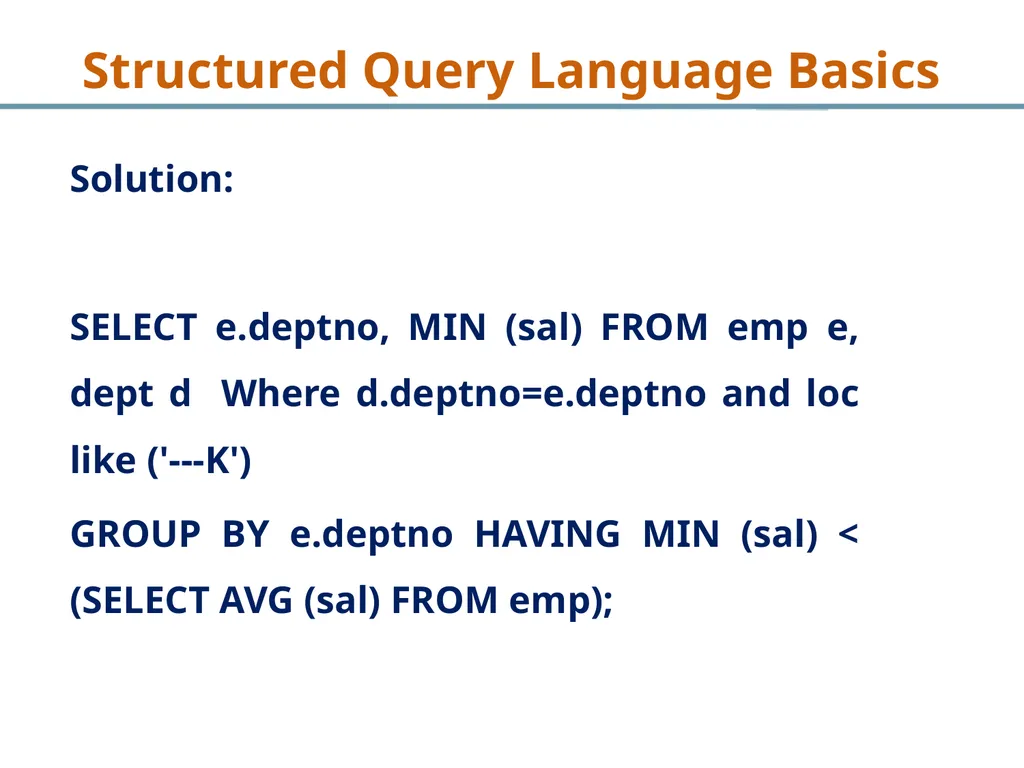 Structured Query Language Recap Database - slide 63 of 63
