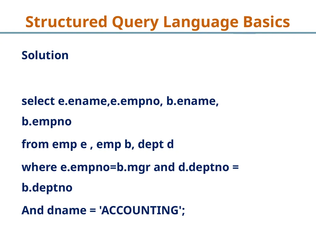 Structured Query Language Recap Database - slide 56 of 63
