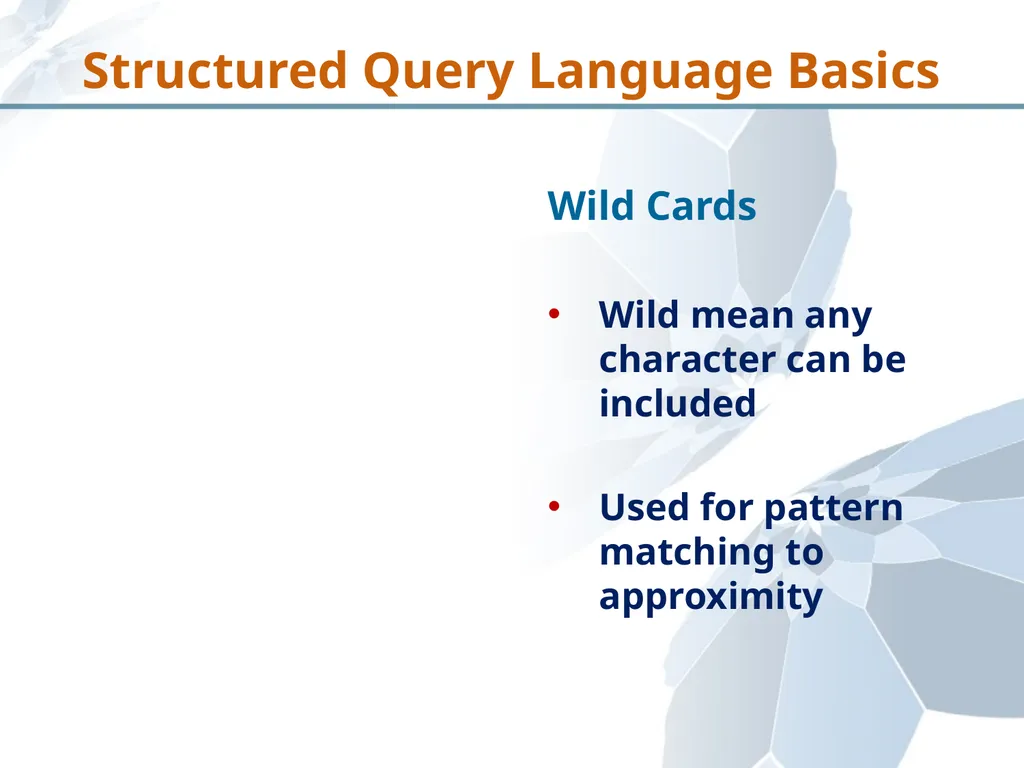 Structured Query Language Recap Database - slide 16 of 63