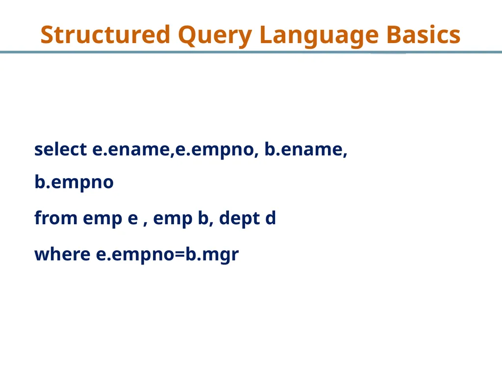 Structured Query Language Recap Database - slide 53 of 63