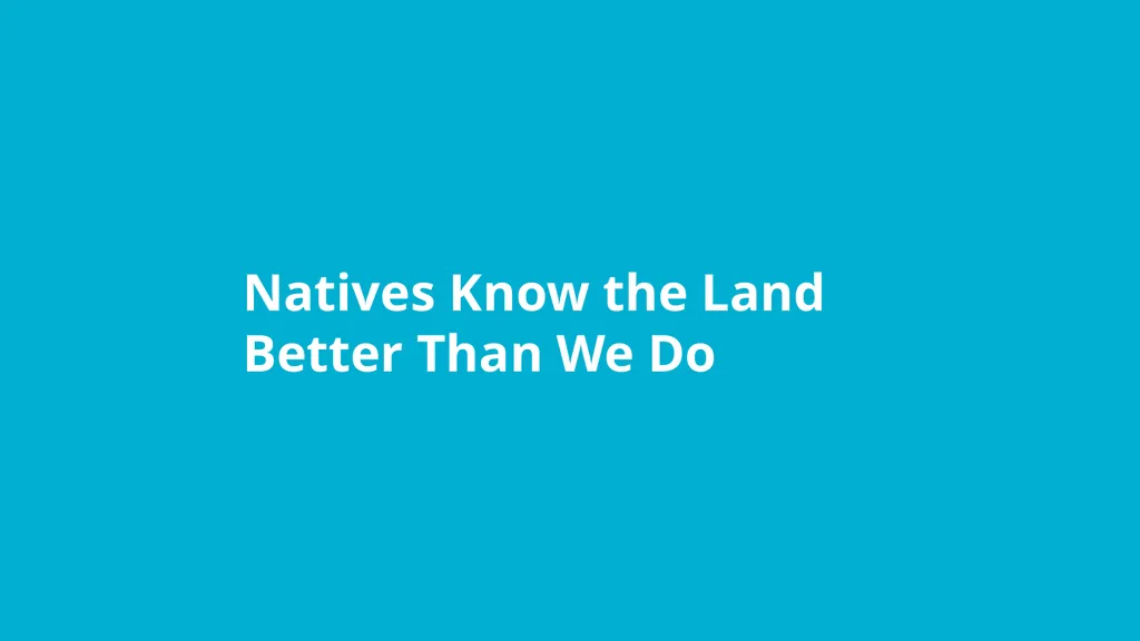 Native Land Stewardship: Journey to Climate Equity - slide 8 of 13