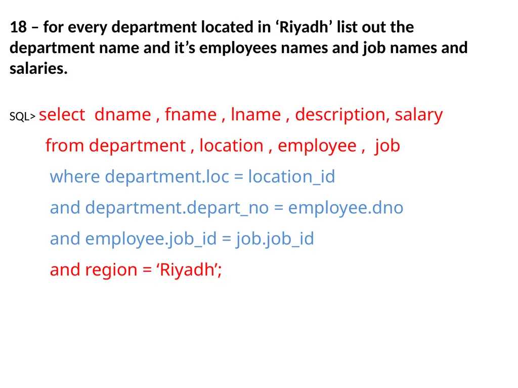 IS 2510 Lab Oracle SQL Revision Building The - slide 13 of 16