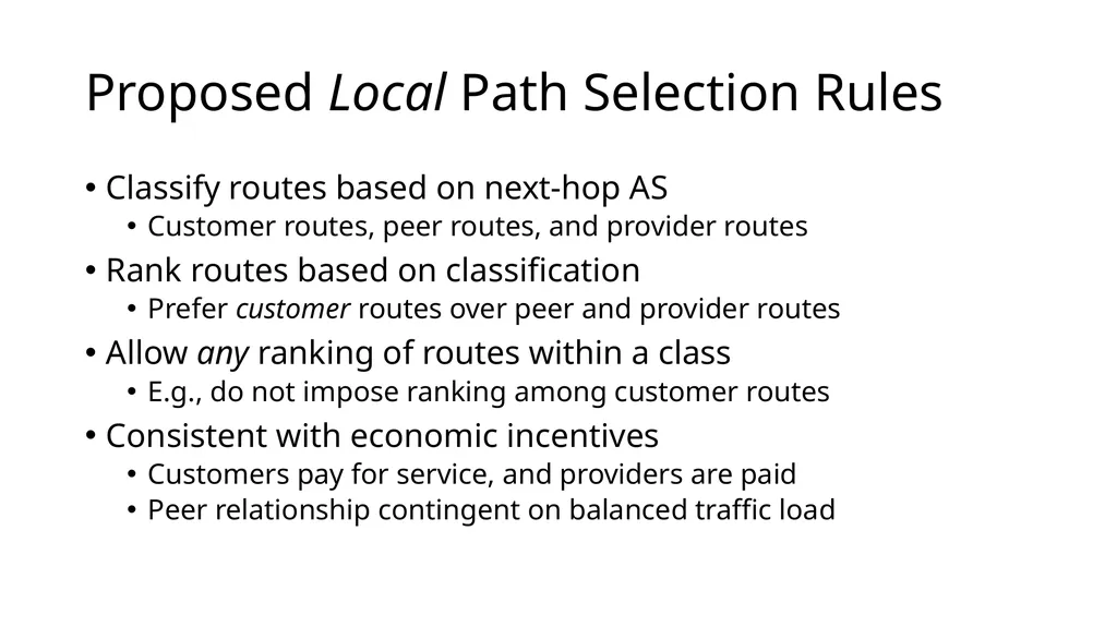 Lecture 7: Advanced BGP Concepts Lecturer: Venkat - slide 11 of 26
