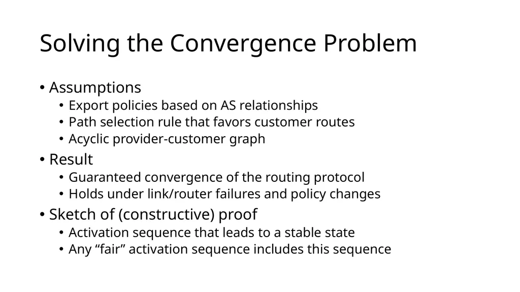 Lecture 7: Advanced BGP Concepts Lecturer: Venkat - slide 12 of 26