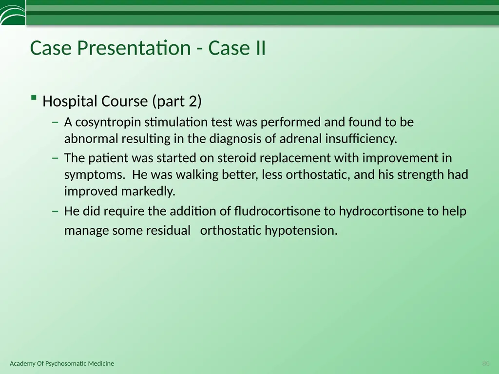 Somatoform Disorders, Factitious Disorder and - slide 86 of 97