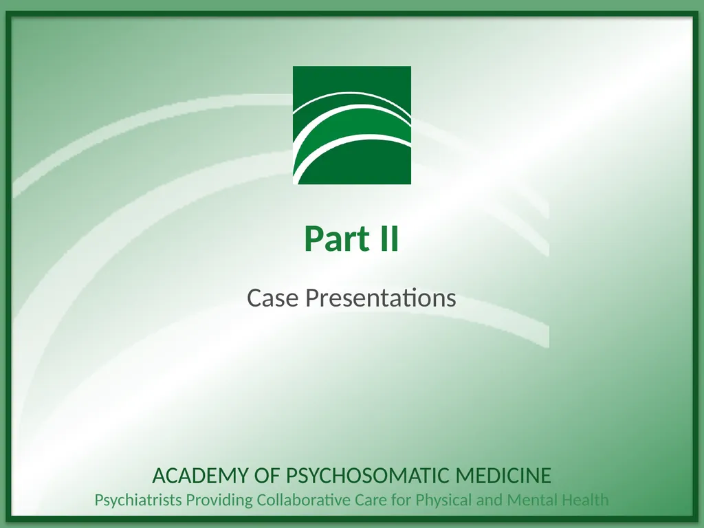 Somatoform Disorders, Factitious Disorder and - slide 72 of 97