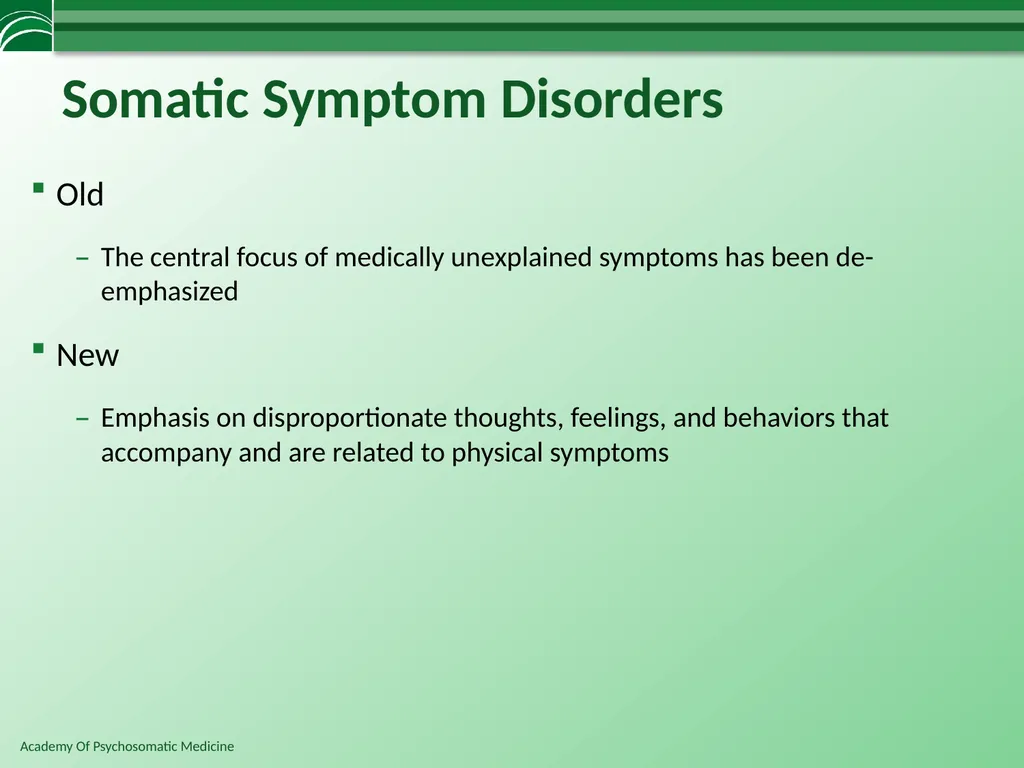 Somatoform Disorders, Factitious Disorder and - slide 62 of 97