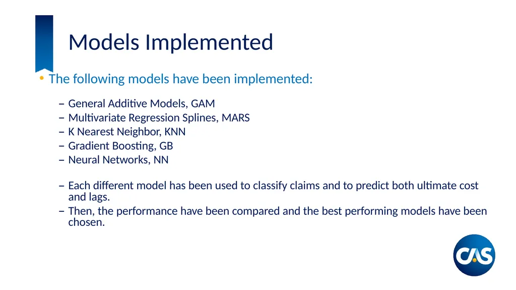 Estimation of Individual Claim Liabilities A - slide 15 of 28