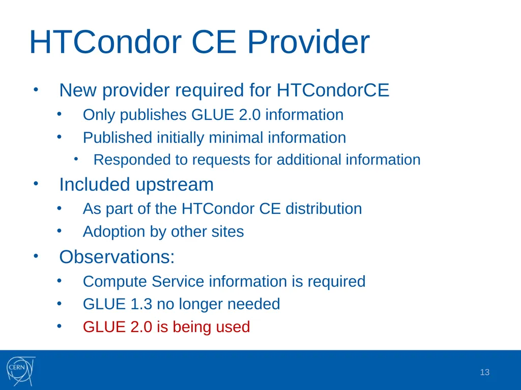 Grid Information Systems: Past, Present and Future - slide 13 of 16