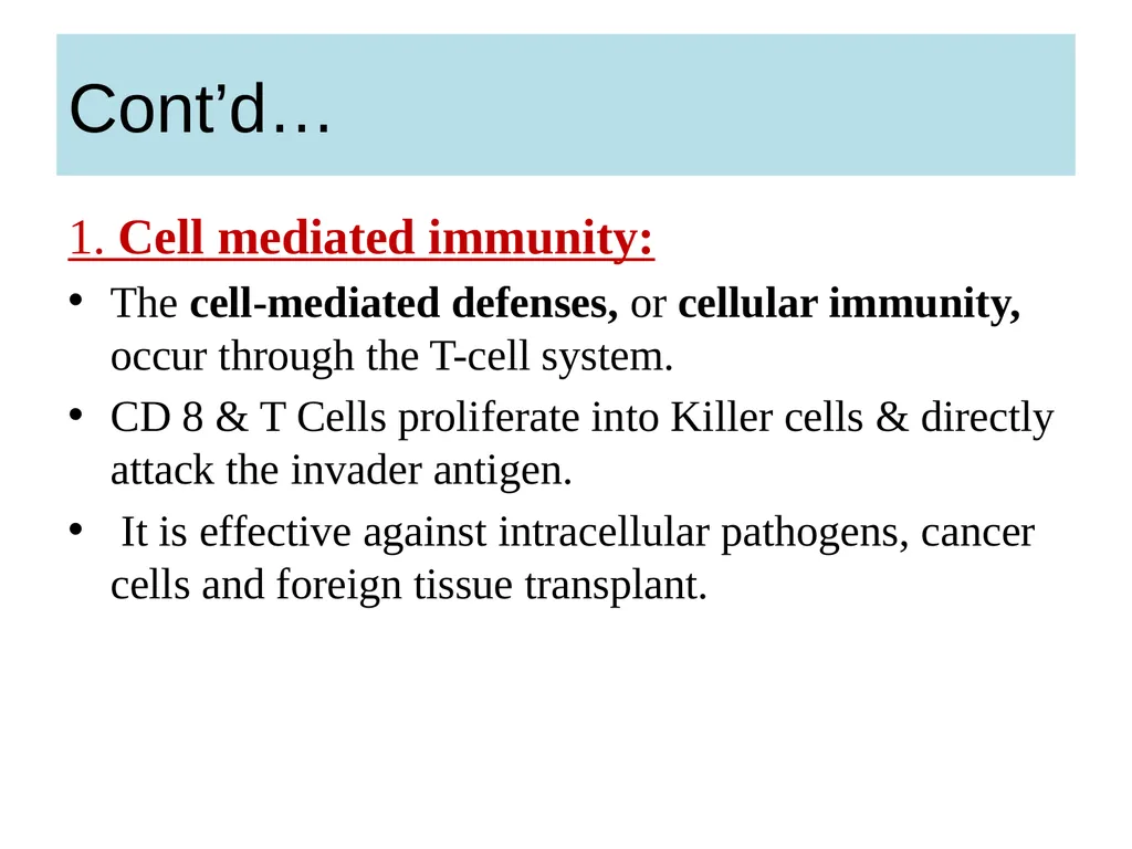 BODY DEFENSES Introduction: Every human being has - slide 19 of 27