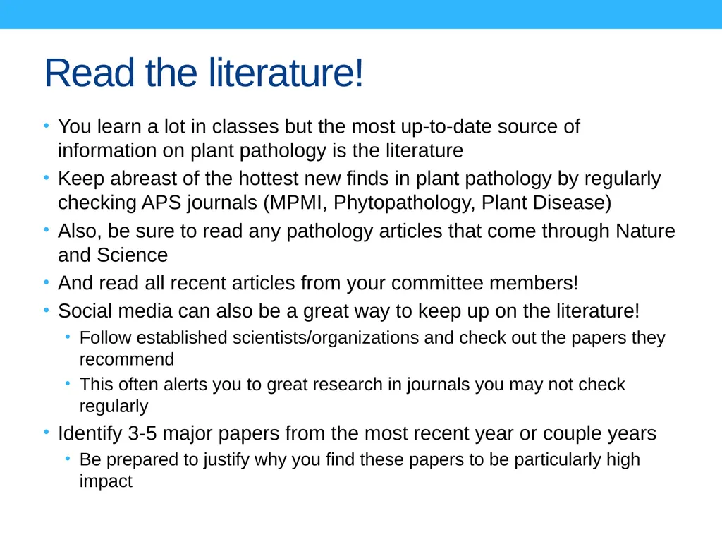 Preparing for your qualifying exam or defense Yes - slide 10 of 13