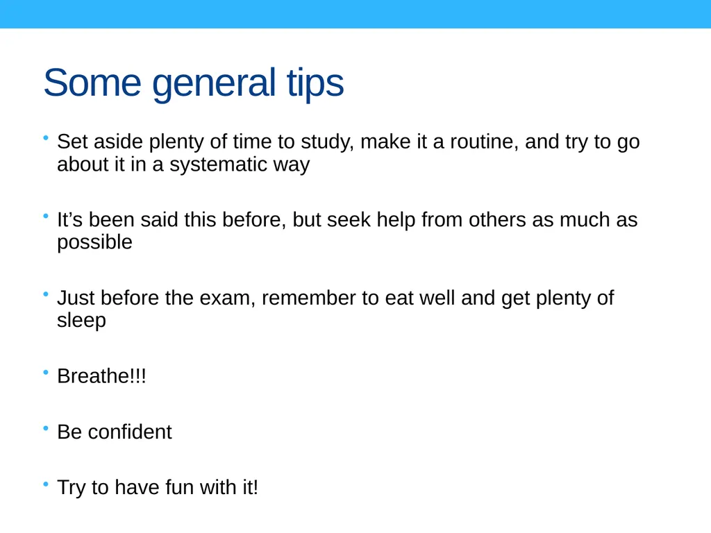 Preparing for your qualifying exam or defense Yes - slide 13 of 13
