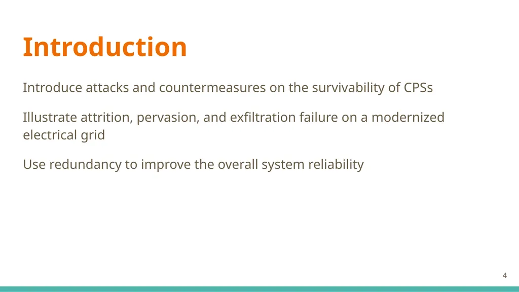 Modeling and Analysis of Attacks and Counter - slide 4 of 20