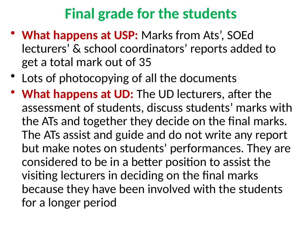 Teaching Practice: a comparative study of the USP - slide 14 of 18