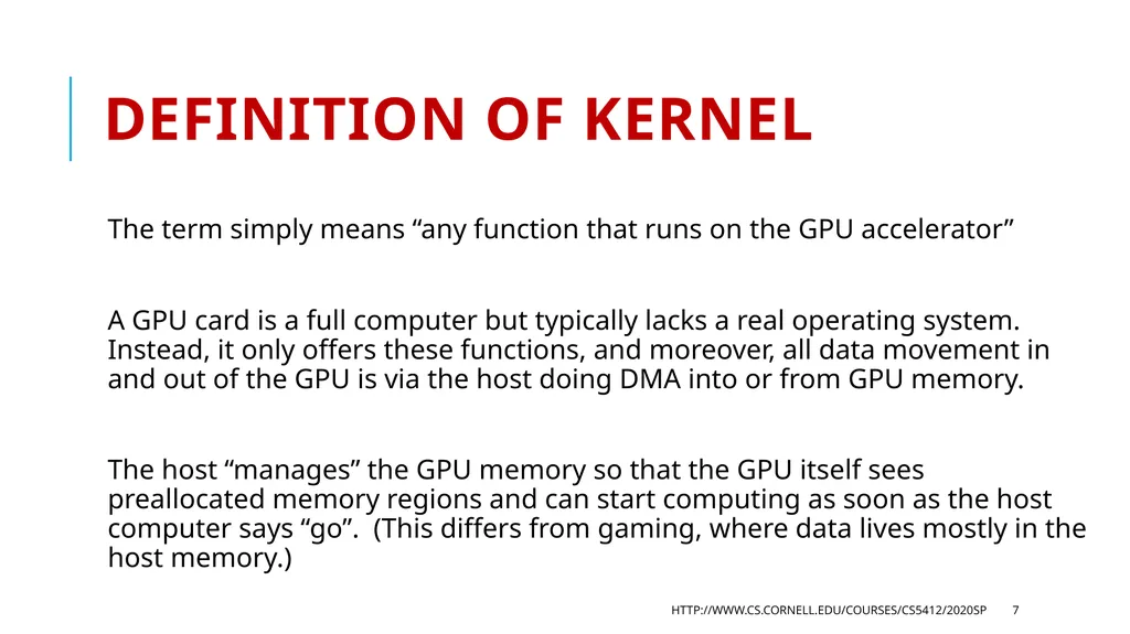 CS5412 / Lecture 25 Programming Hardware - slide 7 of 11