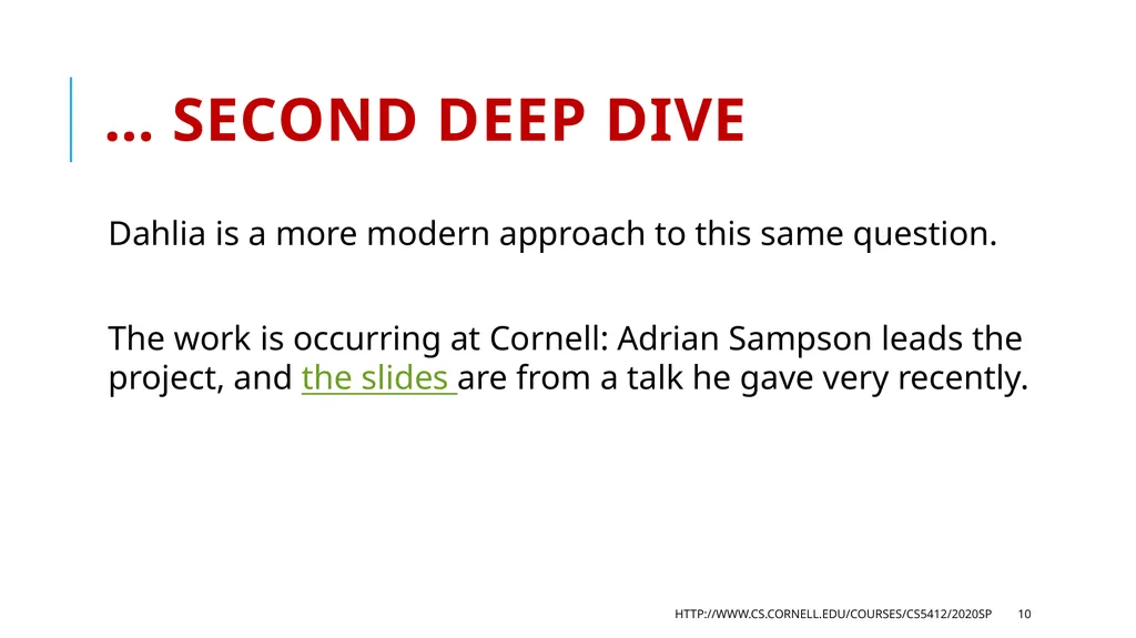 CS5412 / Lecture 25 Programming Hardware - slide 10 of 11