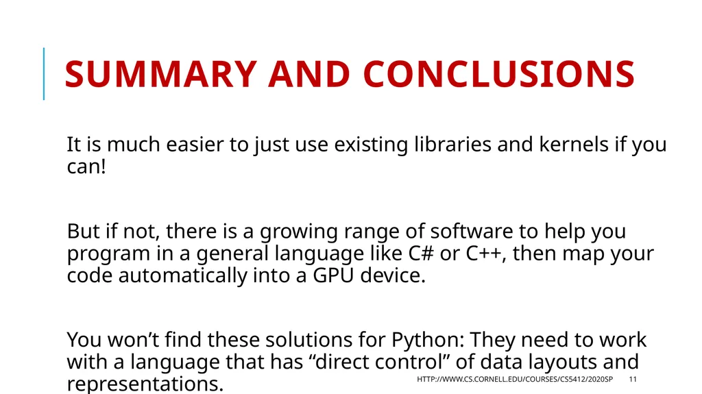 CS5412 / Lecture 25 Programming Hardware - slide 11 of 11