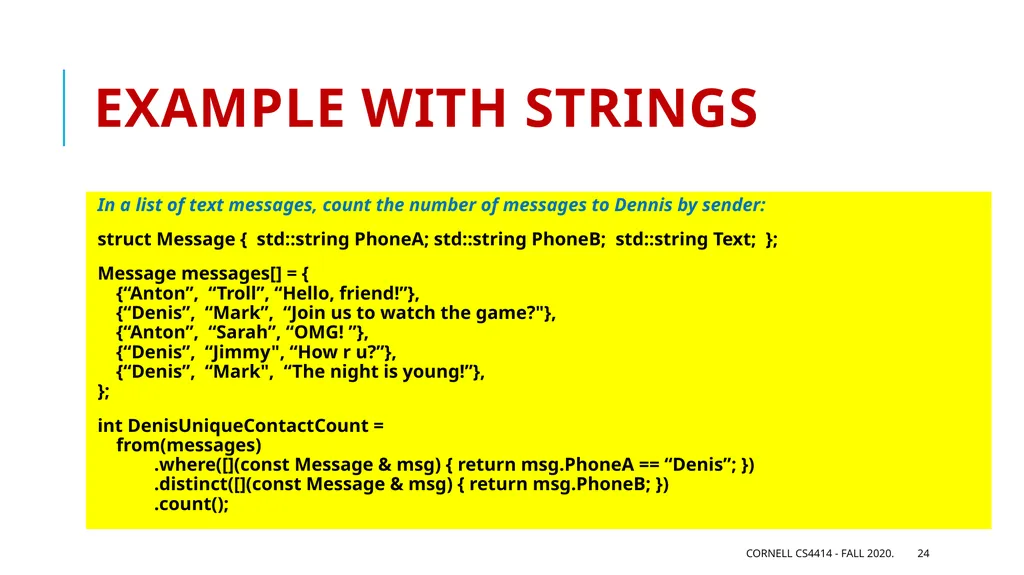 CS 5412/Lecture 18 Accessing Collections Ken - slide 24 of 44
