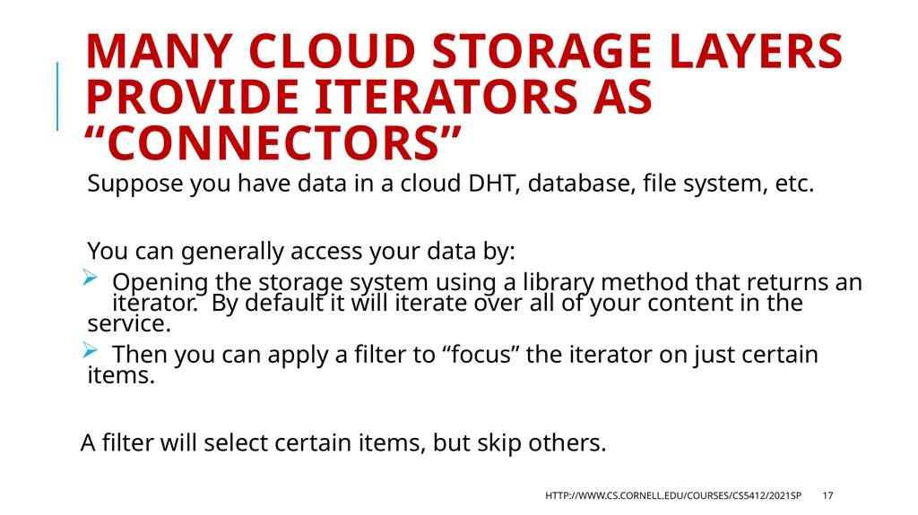 CS 5412/Lecture 18 Accessing Collections Ken - slide 17 of 44