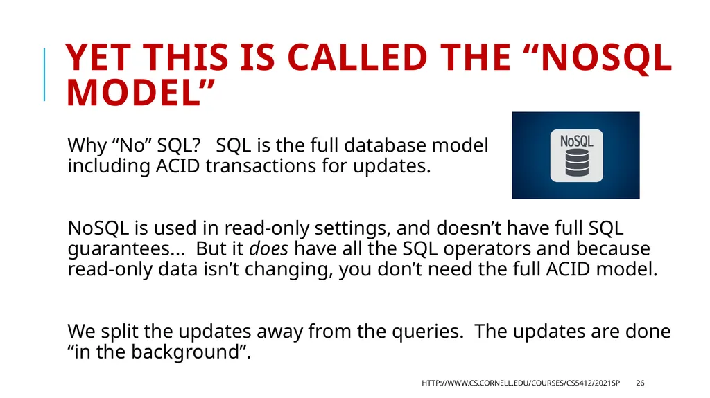 CS 5412/Lecture 18 Accessing Collections Ken - slide 26 of 44