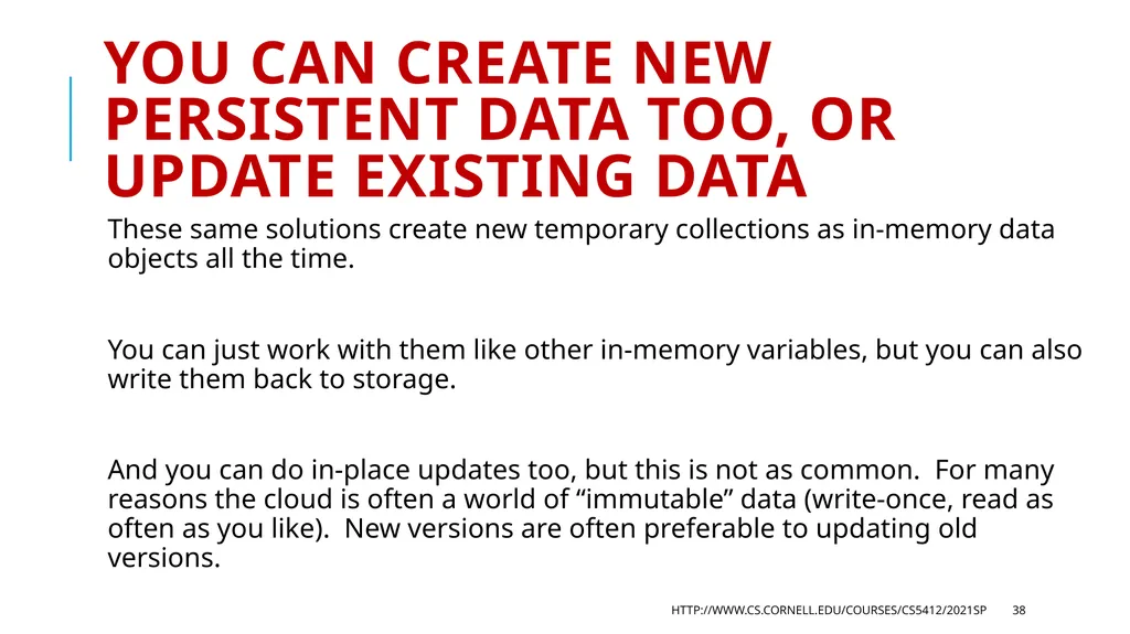CS 5412/Lecture 18 Accessing Collections Ken - slide 38 of 44