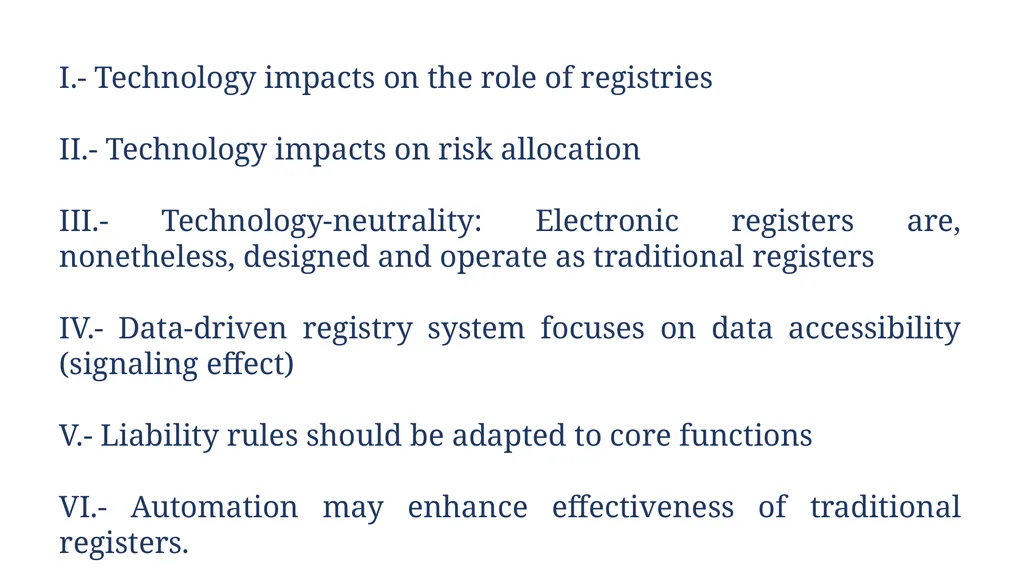 Registries for the Digital Era: Automated, - slide 10 of 11