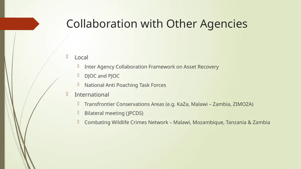 Enforcing the Law: A frontline Approach to combat - slide 9 of 10