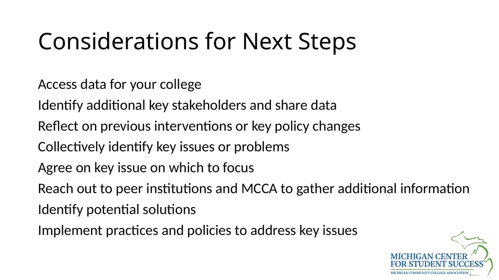 Voluntary Framework of Accountability for Student - slide 33 of 34