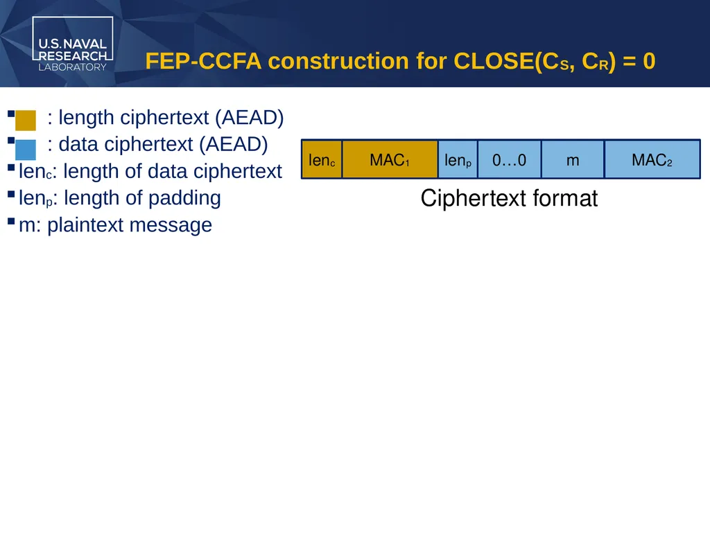 Security Notions for Fully Encrypted Protocols - slide 16 of 23