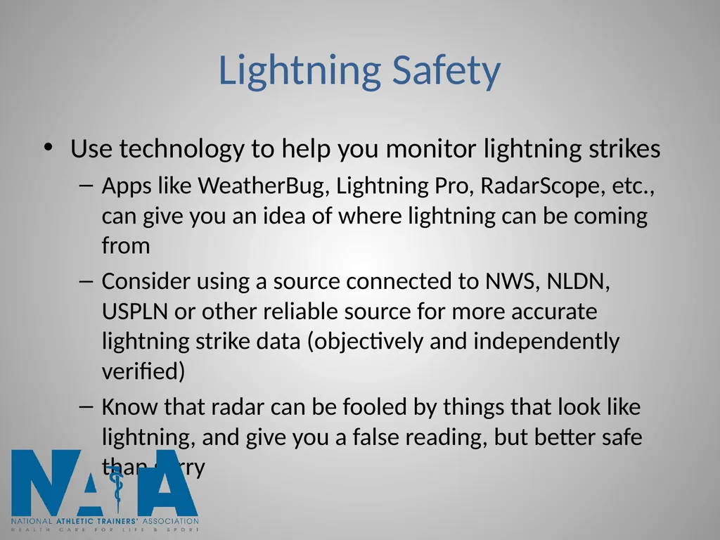 Lightning Safety in Intercollegiate Athletics - slide 4 of 10