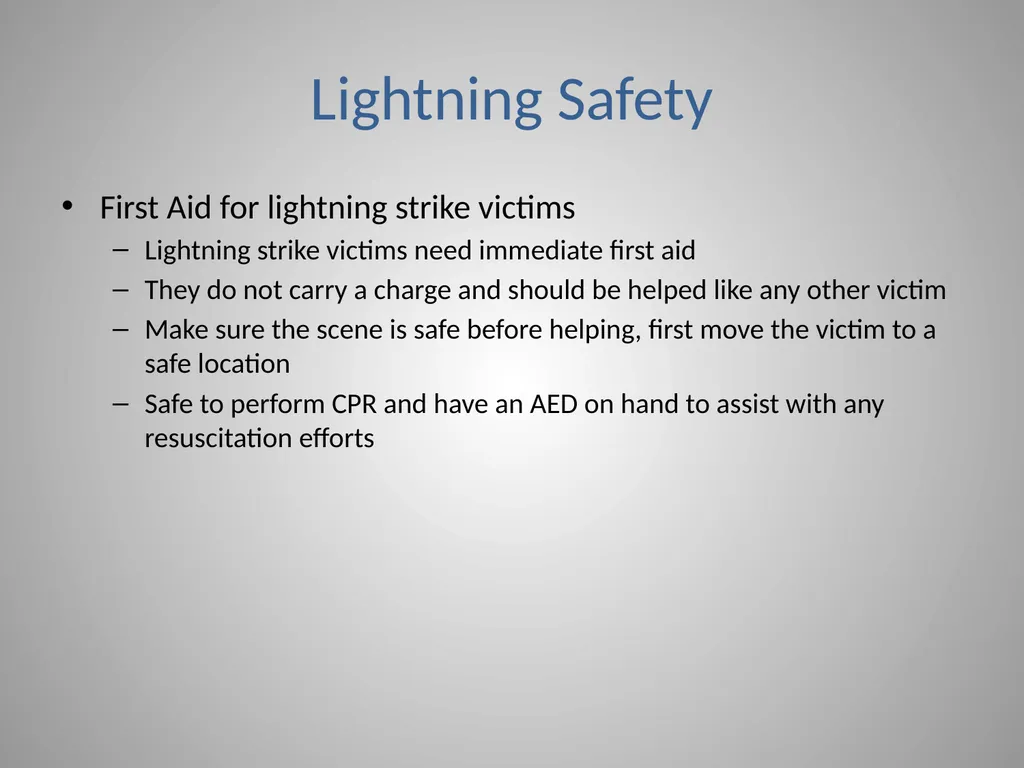 Lightning Safety in Intercollegiate Athletics - slide 9 of 10