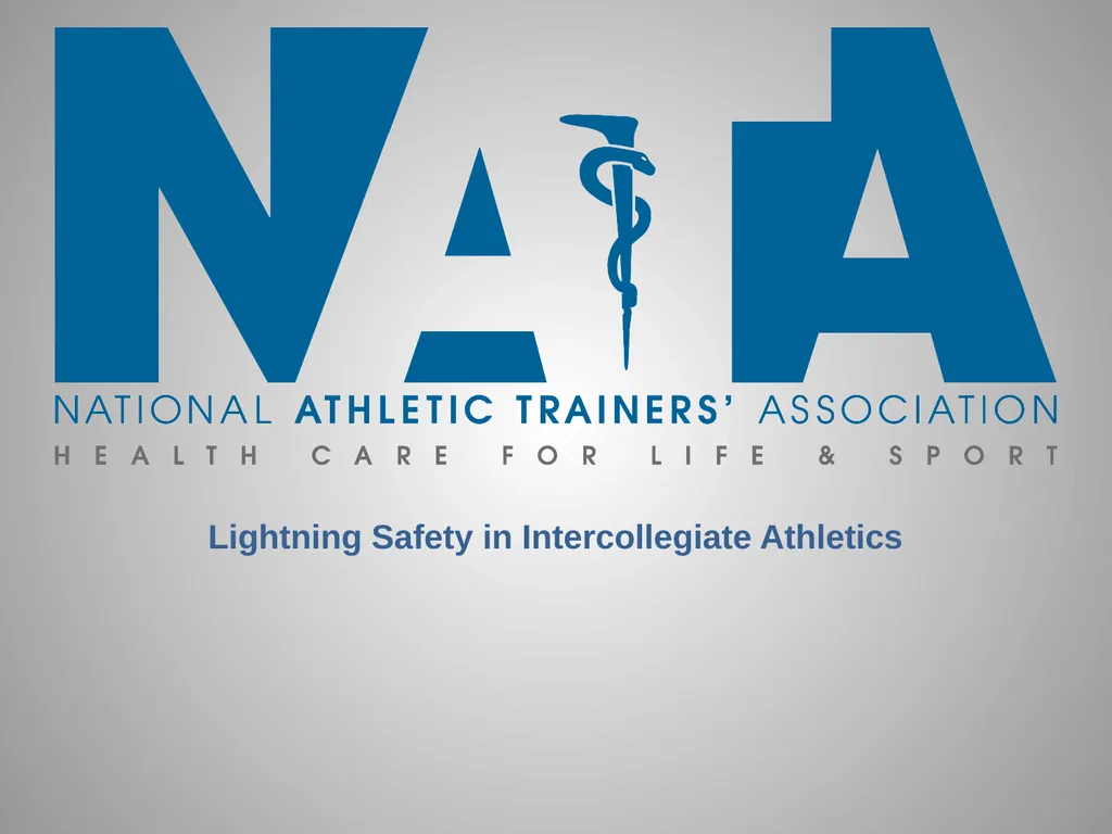 Lightning Safety in Intercollegiate Athletics