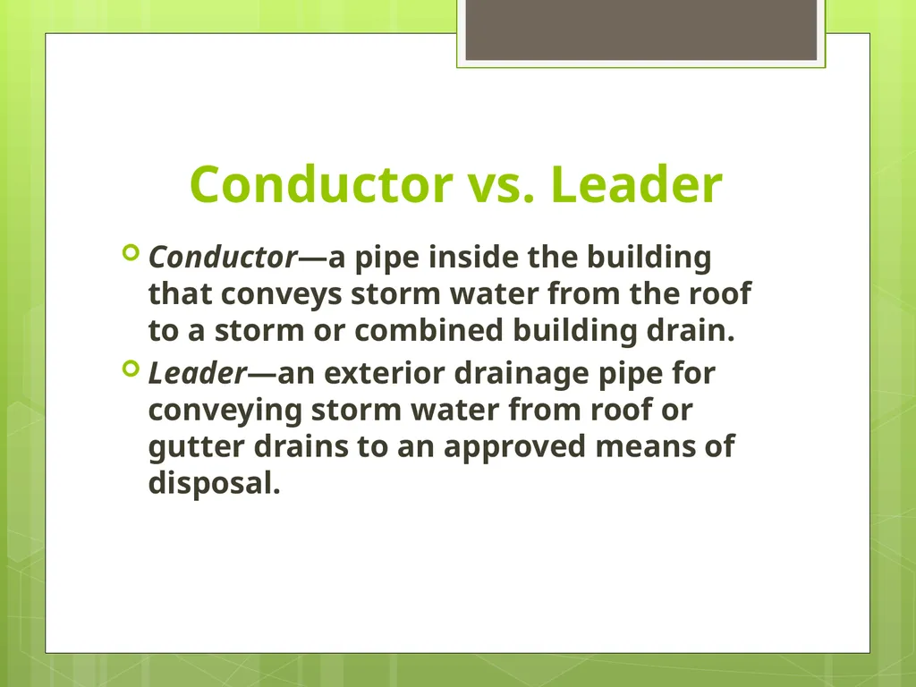 Chapter 3.1 Storm Drainage Sizing Building Drain & - slide 4 of 23
