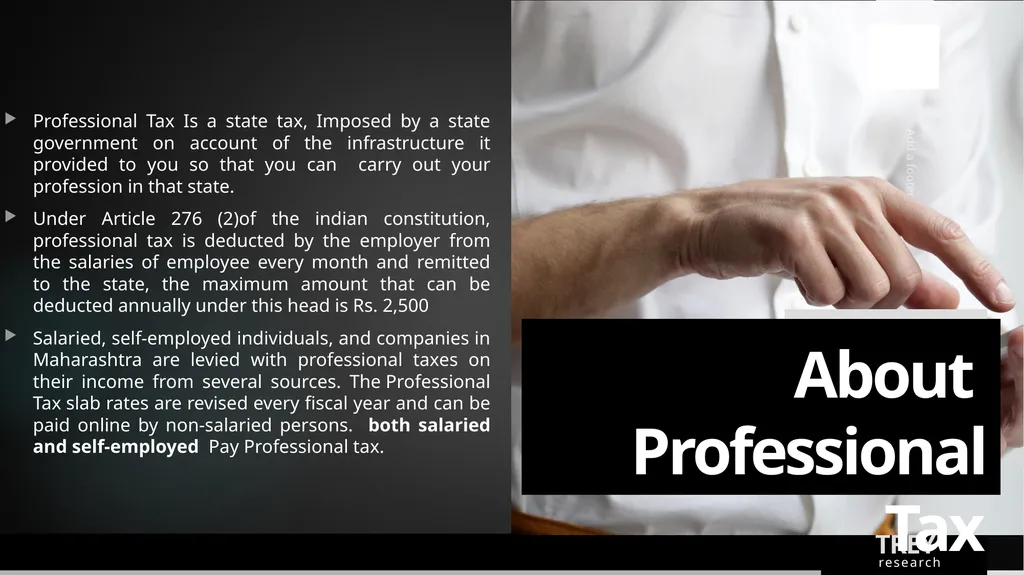 PROFESSIONAL TAX Prepared By PAMS Professional - slide 2 of 16