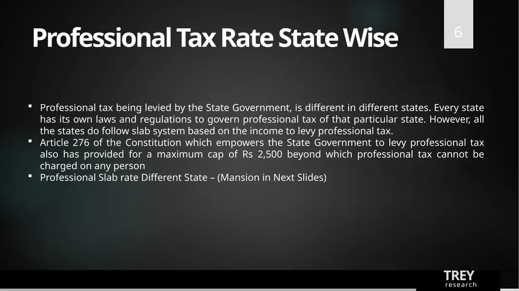 PROFESSIONAL TAX Prepared By PAMS Professional - slide 6 of 16